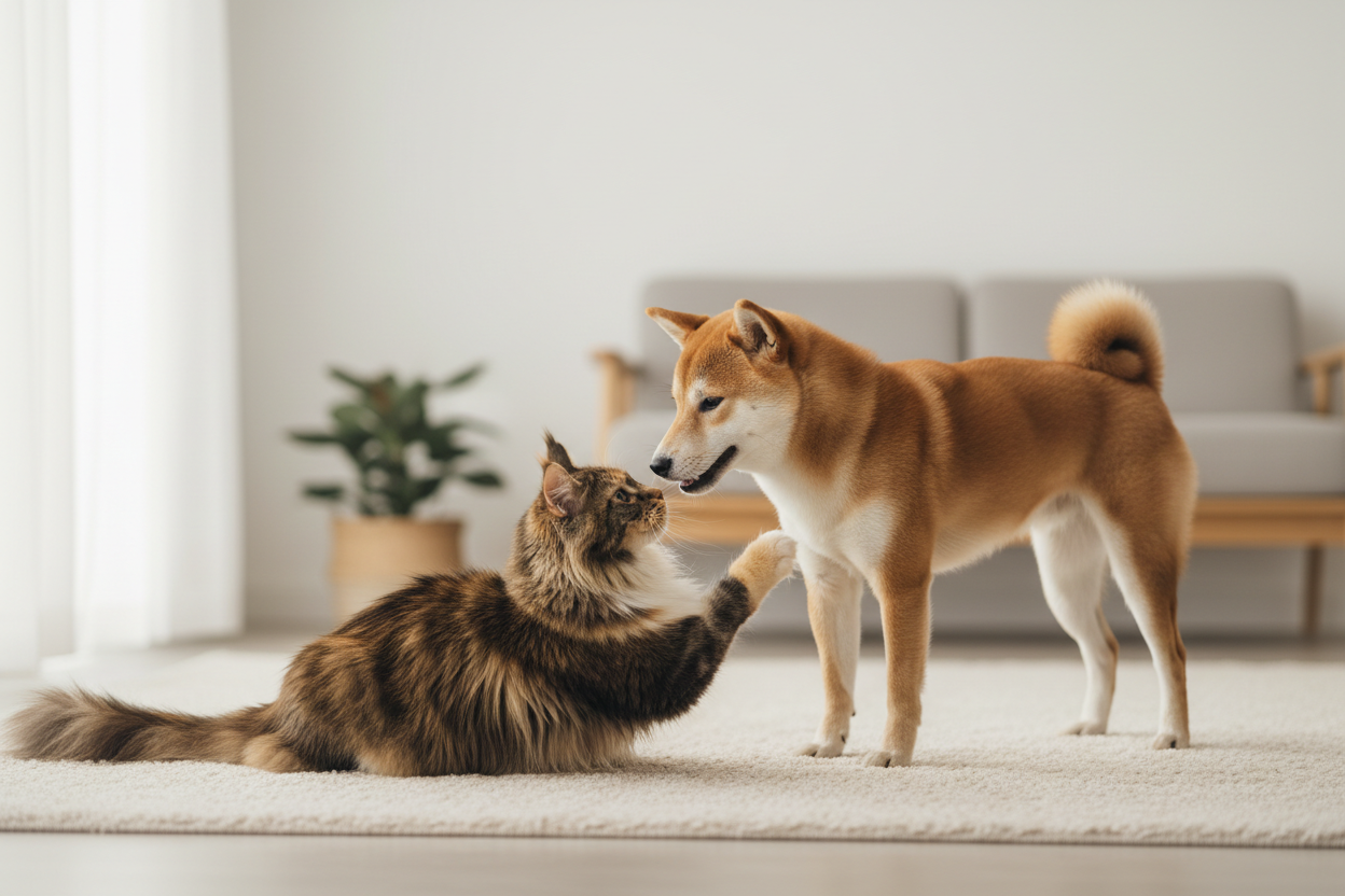 Atelier Paws Studio - Maine Coon & Shiba Inu